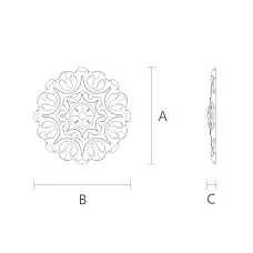 Interior Decoration Element R-008 Drawing