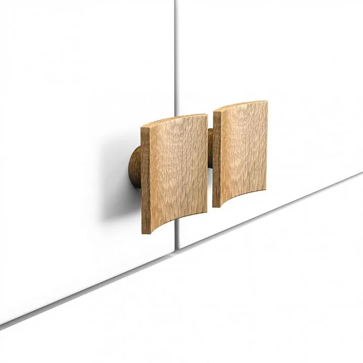 Square wooden furniture knobs