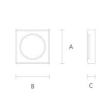 RS-003 decorative socket in detail drawing