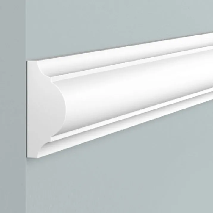 Molding D40 POLYSTYRENE HI WOOD 40mm x 18mm x 2.0m close-up