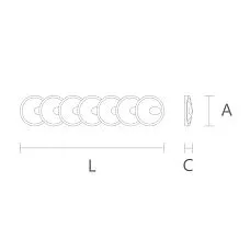 Carved polyurethane applique KPU-003 for decorative interior design drawing