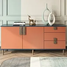 Turned furniture leg MN-145 for a cabinet in interior design