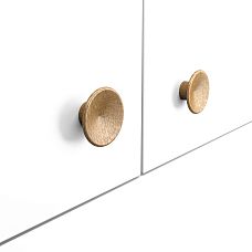 Round beech handles for furniture fronts