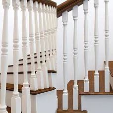 Wooden baluster L-021 for creating an elegant and graceful effect on the staircase