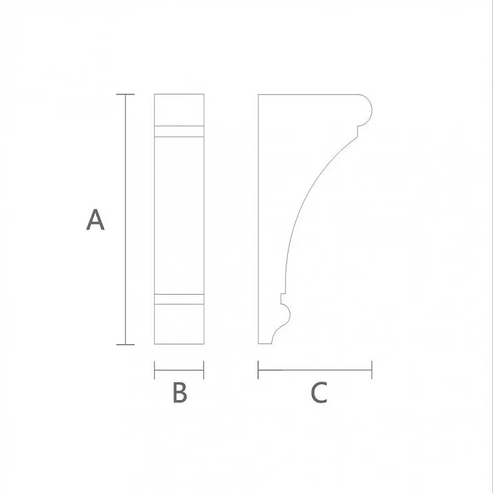 Buy the Smooth Bracket KR-058 at the Stavros store. Drawing