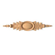 Wooden Insert N-223 with Carved Ornament