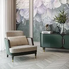 Turned leg with metal decoration for chair and side table from manufacturer in Saint Petersburg