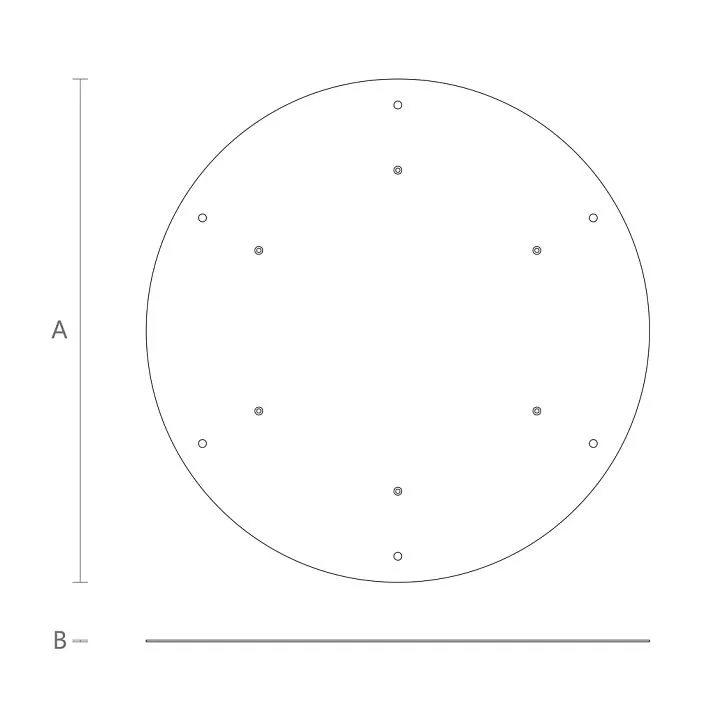 Mounting plate FUR-035 drawing