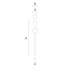 Modern furniture leg MN-237 drawing