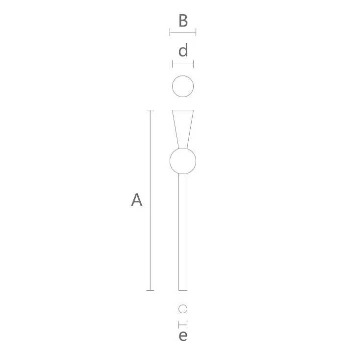 Modern furniture leg MN-237 drawing