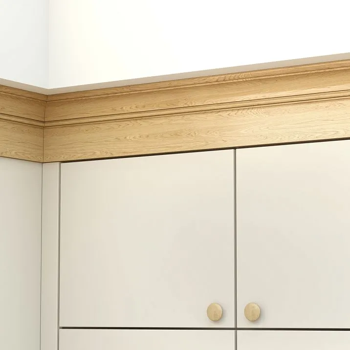 Wooden crown KZ-009 for furniture decoration. Furniture crown.