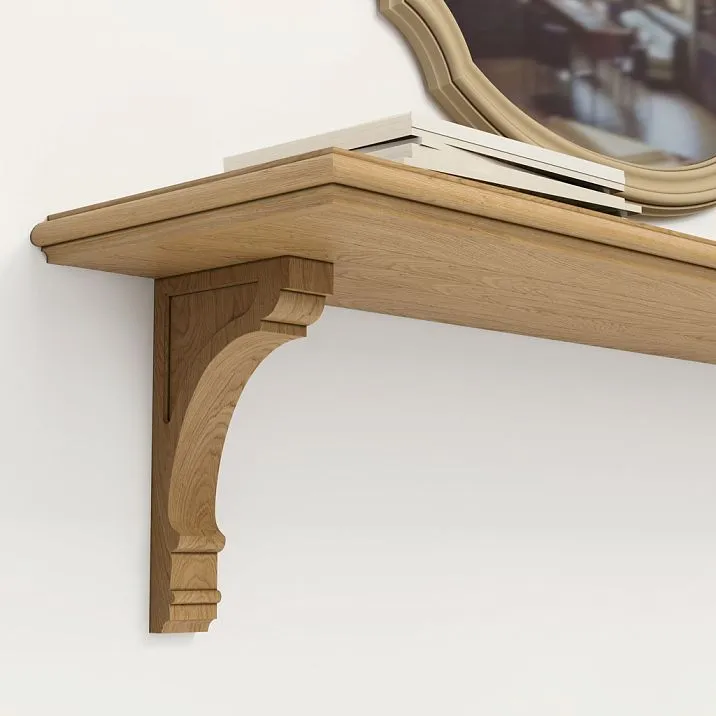 Smooth wooden bracket KR-060 photo