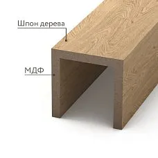 Применение деревянной балки на потолке BL-001