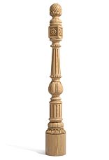 Post for wooden staircase