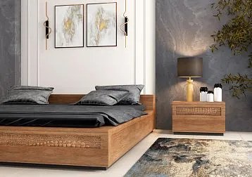 Carved molding K-093 with crocodile leather imitation