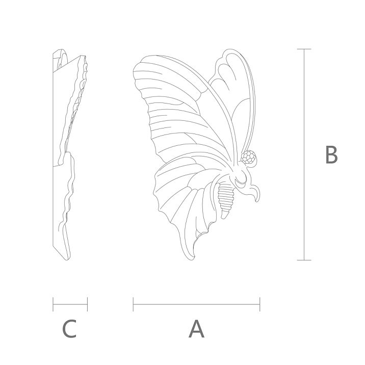 Carved Wall Plate N-482L Drawing