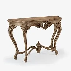 Console made of natural wood in classic design