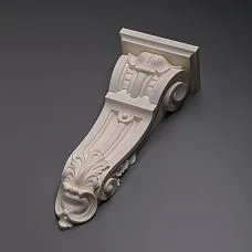 Polyurethane bracket for concealing functional elements