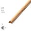 Solid wood molding MLD-001 (A=10 C=6 L=2400 mm) (Beech, Prestige)