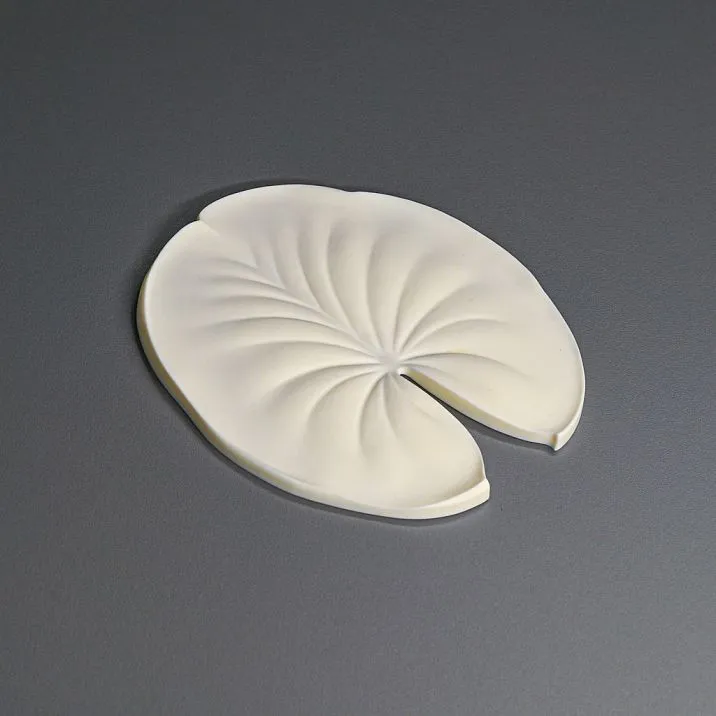 Polyurethane leaf water lily applique NPU-490 for doors, furniture, and fireplace surrounds photo
