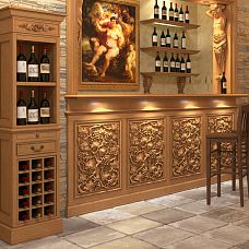 Carved insert N-266 for wine cellar decoration