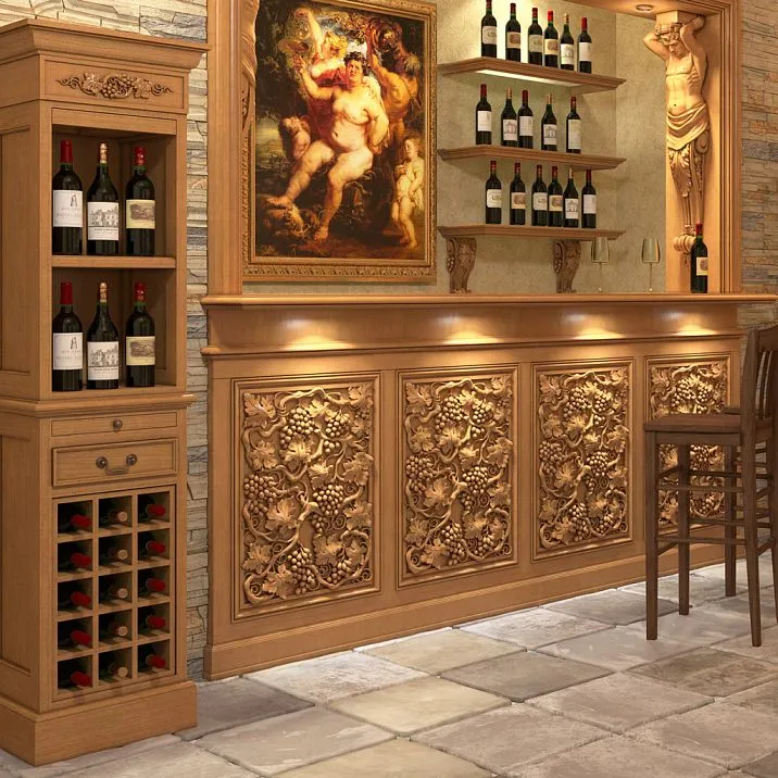 Carved insert N-266 for wine cellar decoration