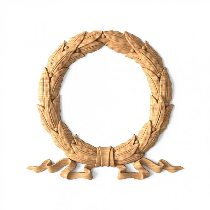 Wall interior decor, carved applique N-028.1