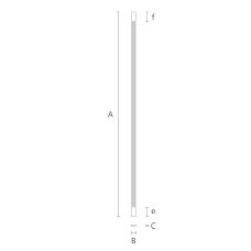 Decorative carved pilaster PLM-014 in office drawing