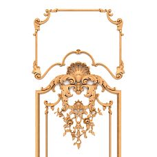 Decor set C.VRS-056. Decorative set for walls, furniture, and doors made of natural wood.
