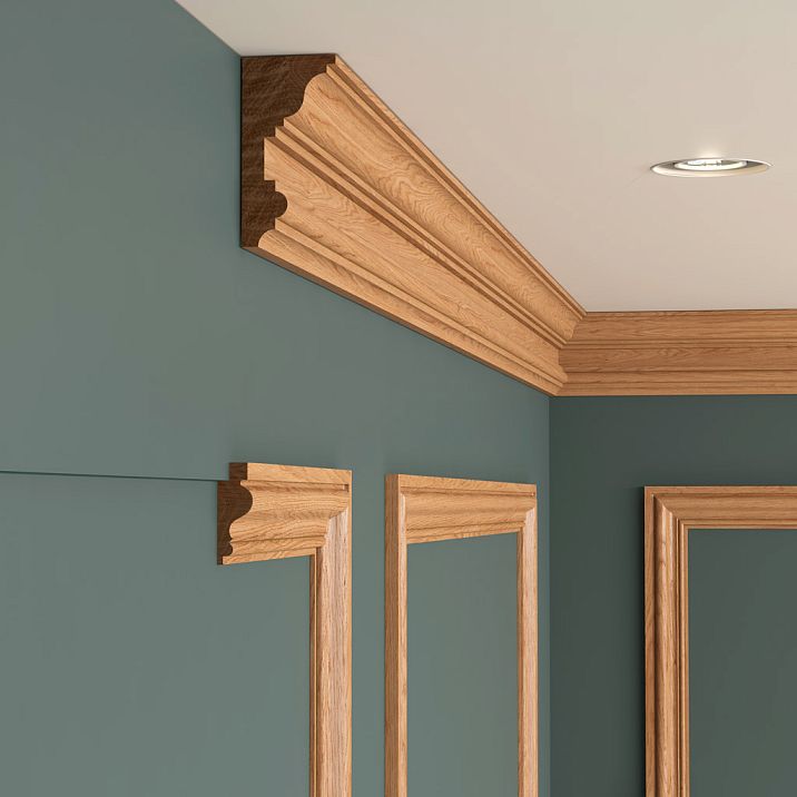 Wooden crown for walls and furniture &mdash; interior photo