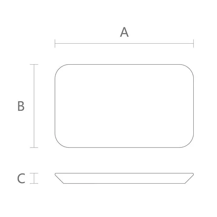 Тарелка деревянная KU-004 чертеж