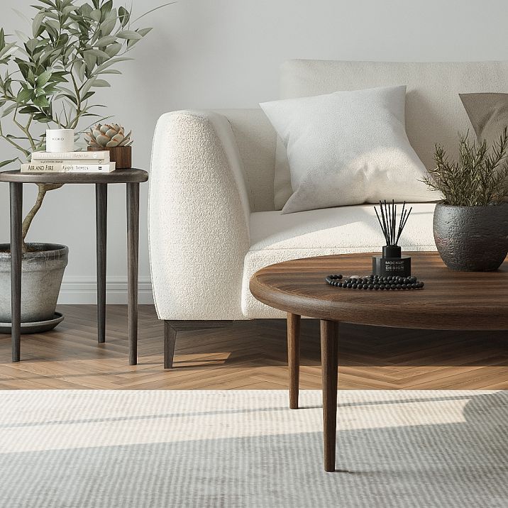 Wooden furniture leg for a table, use in interior design