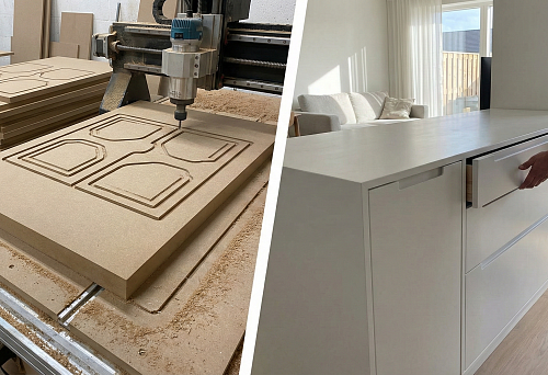 Производство фрезерованных фасадов МДФ под покраску: точная геометрия и чистые пазы