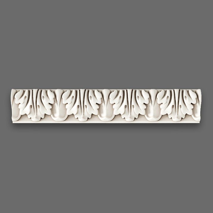 Elegant carved overlay molding KPU-004 from polyurethane for decoration