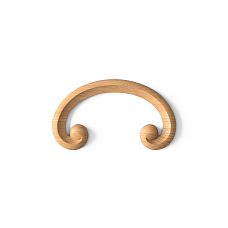 Exquisite wood carving that serves as a decorative element for decorating furniture and other interior items.