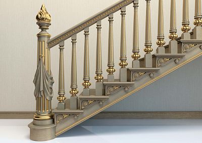 Wooden baluster для лестницы L-060: подходит для любого типа лестниц