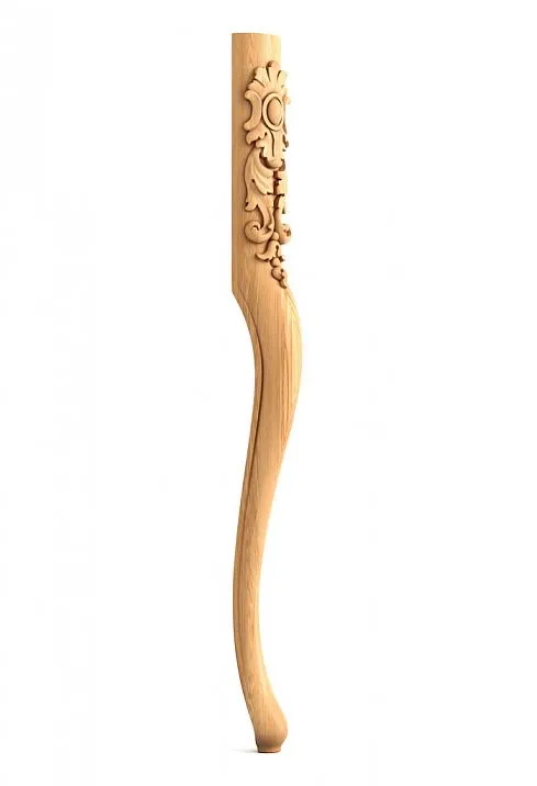 Carved wooden legs MN-066 for bar stools, bar counters