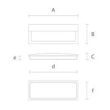 Drawing of Wooden Handle for Kitchen