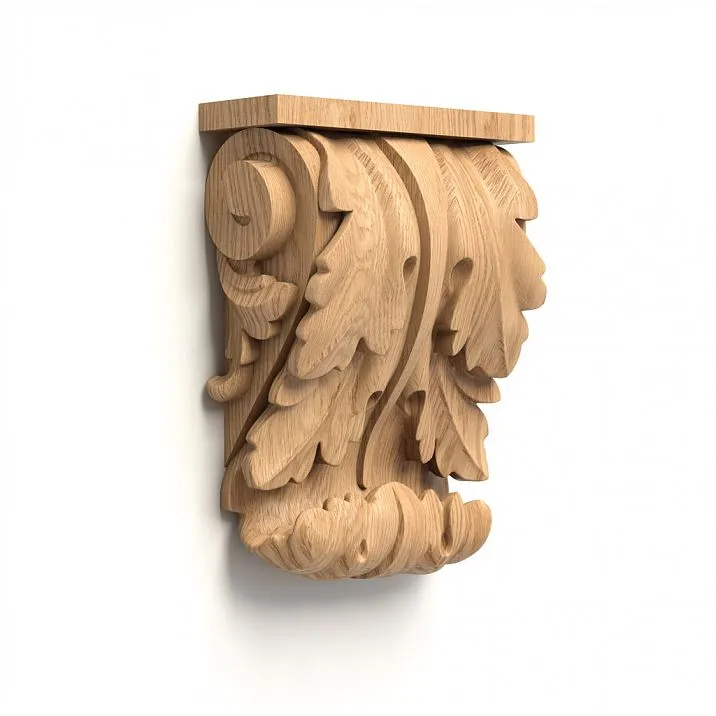 Exclusive decorative bracket for shelf