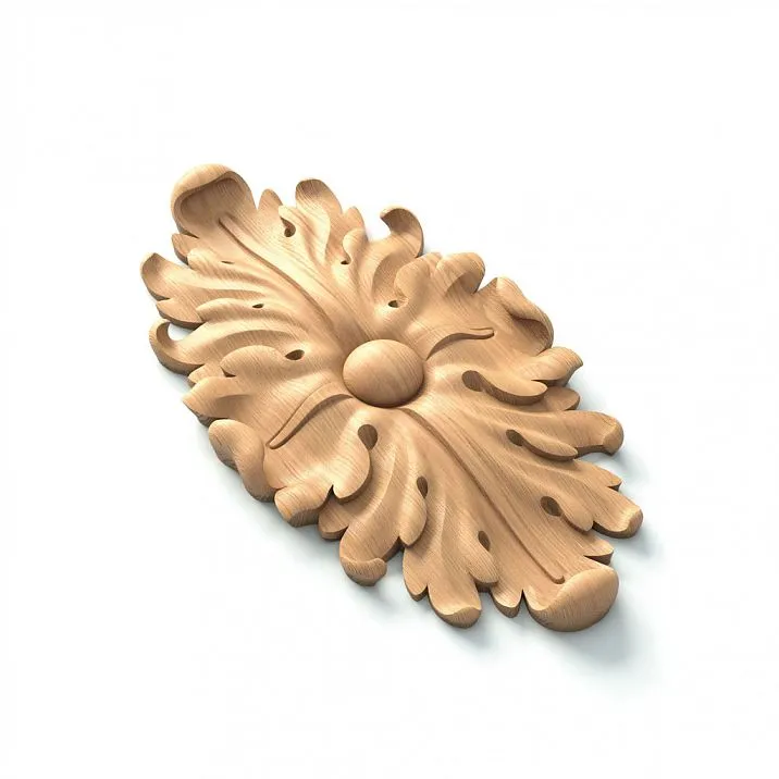 Carved Rosette R-069 in the Living Room Interior