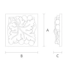 Architectural Element Socket R-067L Drawing