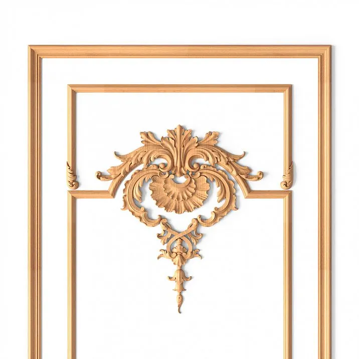 Wooden decor set C-001-2-1 close-up