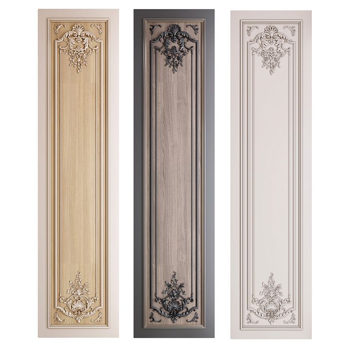 C.VRS-059 decor set, wooden decor, door and furniture facade overlays shown in photo