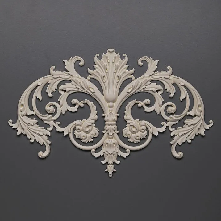 Decorative element NPU-276, modern polyurethane applique for interior