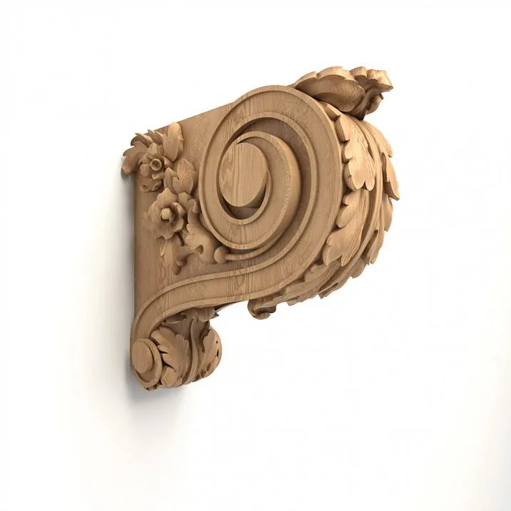 Carved Bracket KR-032 in Interior
