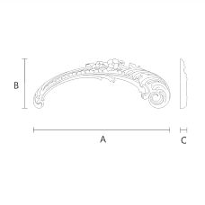 Interior decorative molding drawing