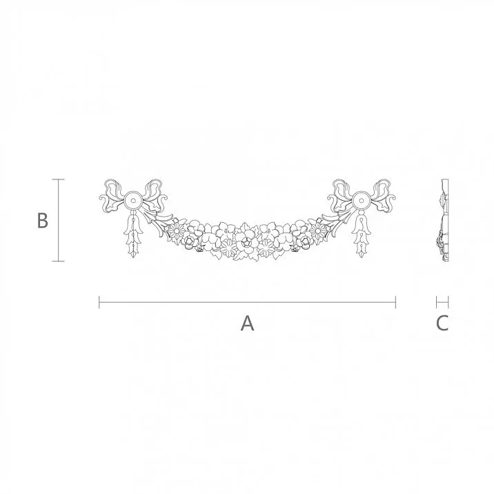 Buy wooden carved insert in Stavros decor store with drawing