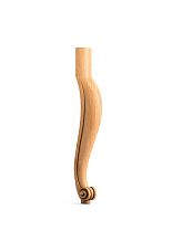 Legs made of solid wood with curved shape for furniture MN-021