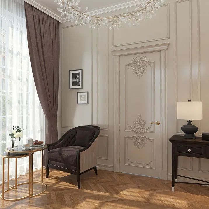 C.VRS-065 Decoration Set in interior, door embellishment