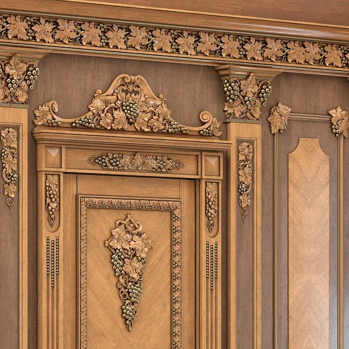 Carved molding K-058 from the "Grapevine" collection for interior decoration